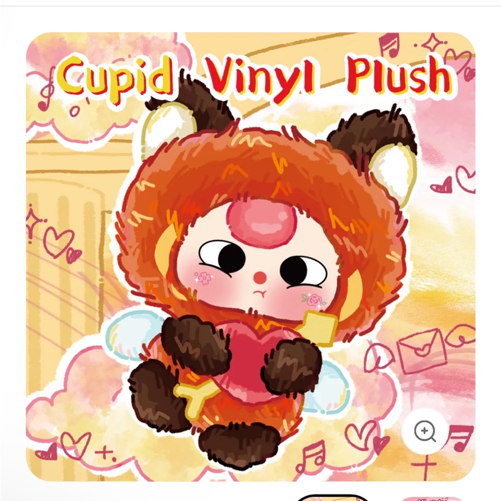 Baby three Cupid plush pendant keychain💘perfect for Valentine's Day! 💞